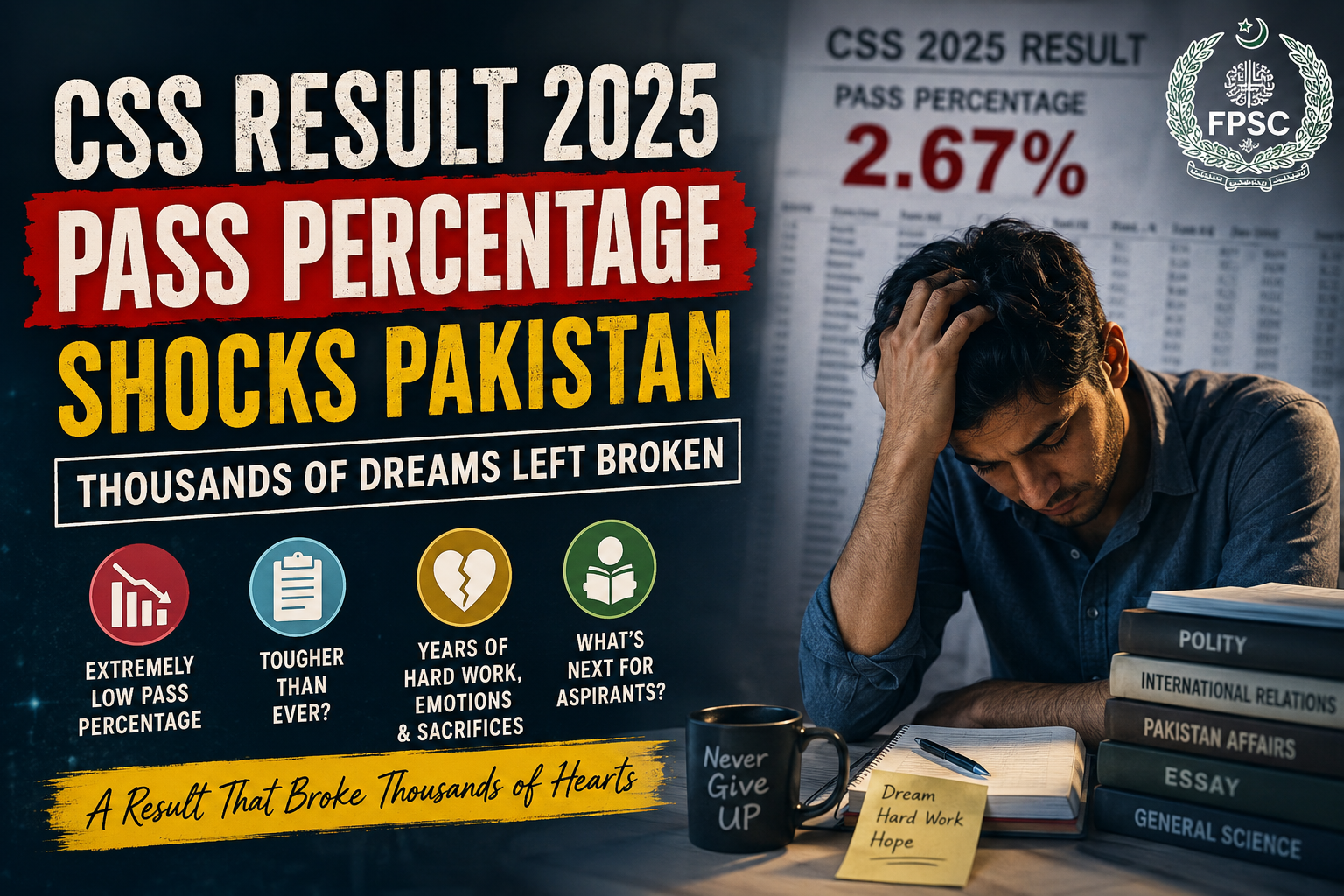 CSS Result 2025 Pass Percentage
