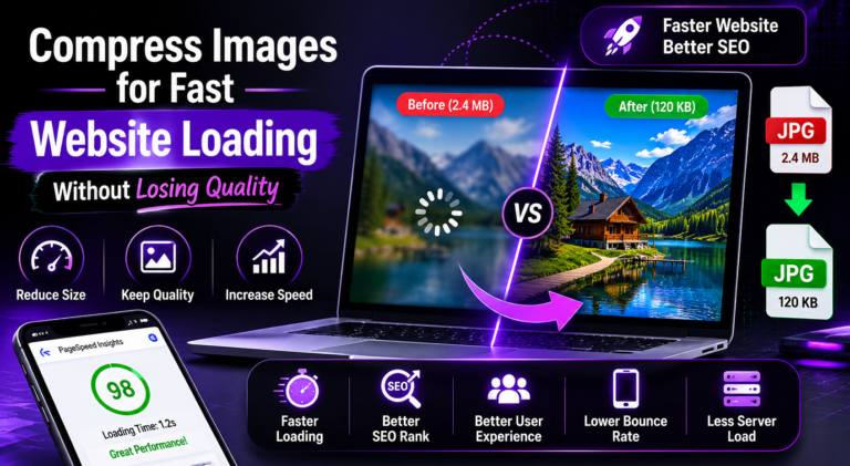 Compress Images for Fast Website Loading