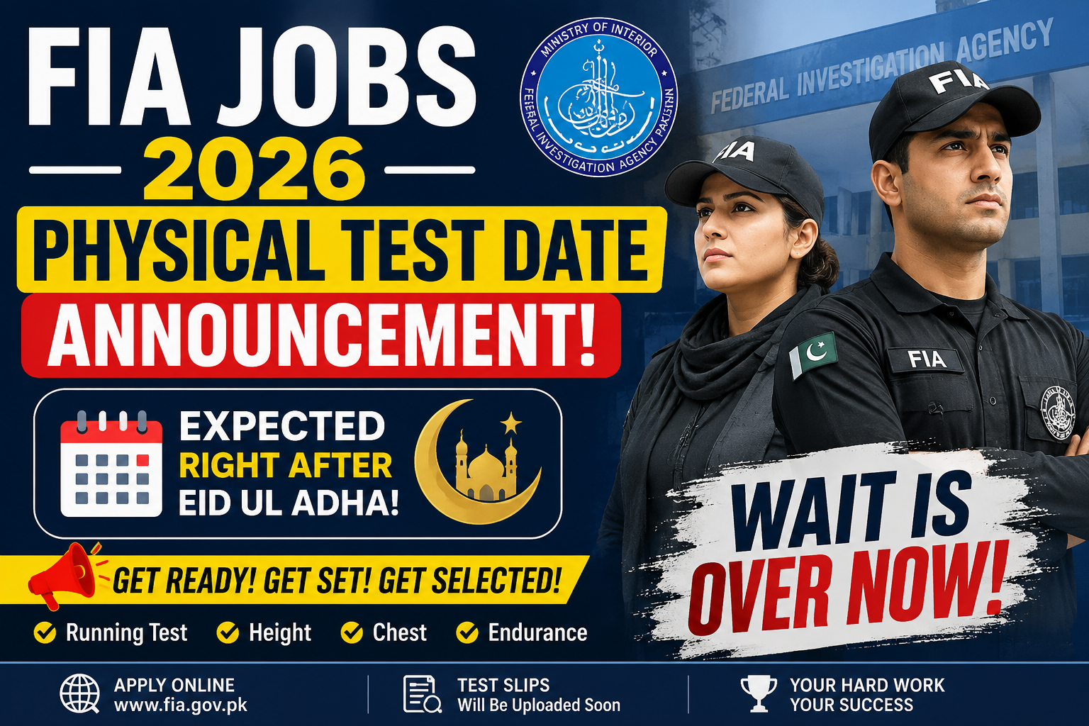 FIA Jobs 2026 Physical Test